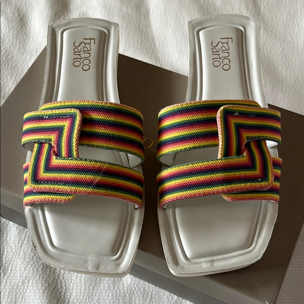 New Franco Sarto Slides Sandals, Size 9.5, New, Never Worn